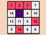 Puzzle cu numere bloc