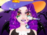 Fată dulce de Halloween îmbrăcată